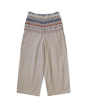 KAPITAL-14 W CORDUROY TAPERED PANTS( CRAFT PRIDE)-GRAY-K2509LP072