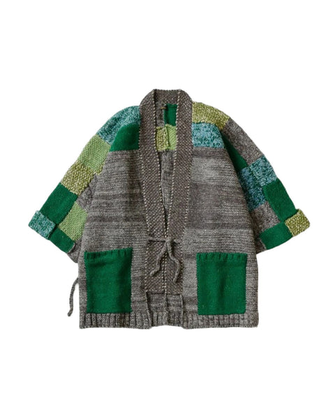 KAPITAL - 3G WOOL HAND KNIT TUGIHAGI CKESA CARDIGAN K2211KN119