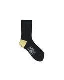 KAPITAL-56 YARNS MA-1 RAIBOW HAPPY HEEL-BLACK-EK-1582XSA
