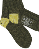 KAPITAL-56 YARNS MA-1 RAIBOW HAPPY HEEL-KHAKI-EK-1582XSA