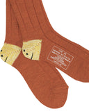 KAPITAL-56 YARNS MA-1 RAIBOW HAPPY HEEL-ORANGE-EK-1582XSA