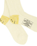 KAPITAL-56 YARNS MA-1 RAIBOW HAPPY HEEL-WHITE-EK-1582XSA