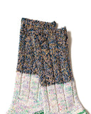 KAPITAL-60 YARNS 2 TONES HEEL SOCKS-GREEN-EK-1170XS