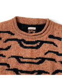 KAPITAL-7G WOOL NEPAL TIGER CREW KNIT SWEATER-EK-768