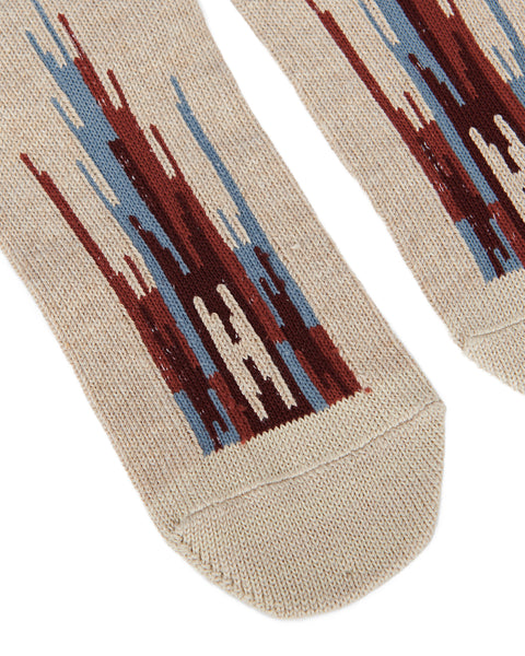 KAPITAL-84 YARNS ORTEGA ANKLE SOCKS BEIGE-K2305XG543