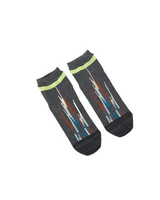 KAPITAL-84 YARNS ORTEGA ANKLE SOCKS GREY-K2305XG543