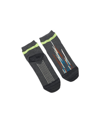 KAPITAL-84 YARNS ORTEGA ANKLE SOCKS GREY-K2305XG543