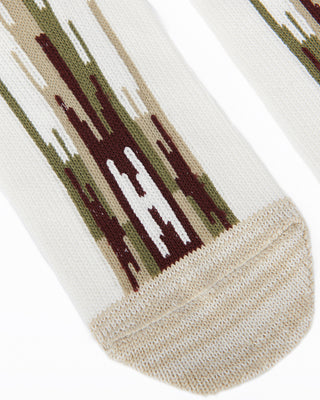 KAPITAL-84 YARNS ORTEGA ANKLE SOCKS WHITE-K2305XG543