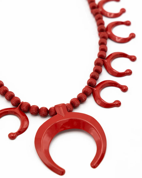 KAPITAL-ALLOY LACQUERED MOON NAJA RED- K2306XG544