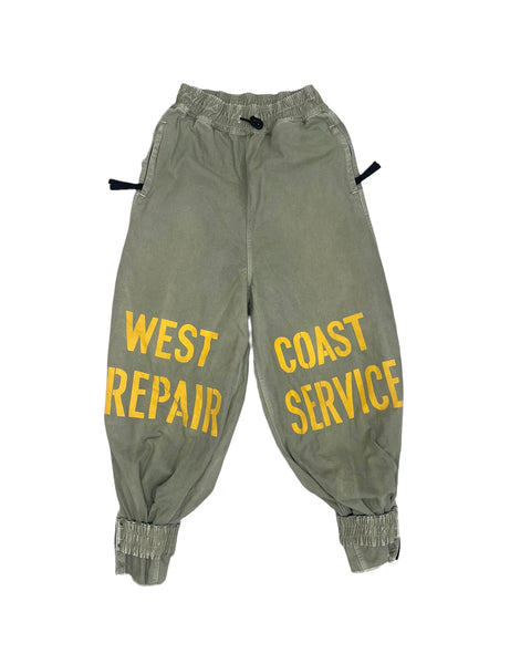 KAPITAL-CANVAS WEST REPAIR-MAN TRACK PANTS KHA-K2303LP062