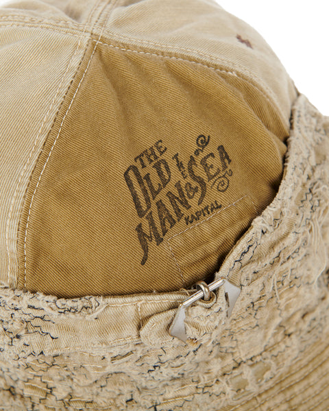 KAPITAL-CHINO THE OLD MAN AND THE SEA HAT BEIGE (CRASH REMAKE) EK-1368