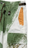 KAPITAL- COMBED BURBERRY BRUSH CAMO JUMBO CARGO PANTS WHITE - K2304LP143