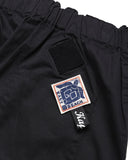 KAPITAL-COMBED BURBERRY COTTON EASY-BEACH GO PANTS-BLACK-EK-905LPA