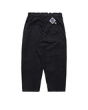 KAPITAL-COMBED BURBERRY COTTON EASY-BEACH GO PANTS-BLACK-EK-905LPA