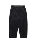 KAPITAL-COMBED BURBERRY COTTON EASY-BEACH GO PANTS-BLACK-EK-905LPA