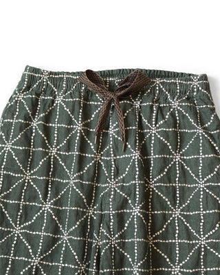 KAPITAL-DENIM FOLK DOJO EMBROIDERY EASY PANTS-EK-1628LP