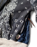 KAPITAL-FLEECE BANDANA RINT BIVOUAC HOODED JACKET-EK1321LCA