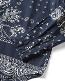 KAPITAL-GAUZE RAT BRAND BANDANNA PATCH WORK RAGLAN SHIRT-NASCON-EK-1869LS