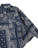 KAPITAL-GAUZE RAT BRAND BANDANNA PATCH WORK RAGLAN SHIRT-NASCON-EK-1869LS