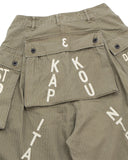 KAPITAL-HERRINGBONE JUMBO MONKEY SHORTS-K26006SP225