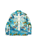 KAPITAL-KAMEHAMEHA BONE ALOHA SHIRT