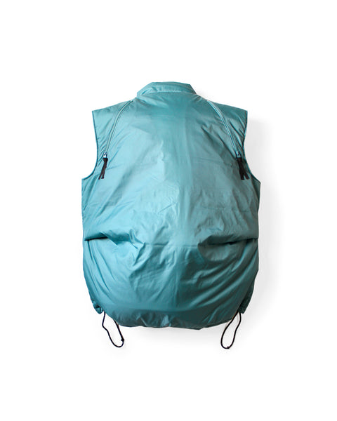 KAPITAL-NYLON ZEPHYR FISHING VEST-SAX-K2509SJ070