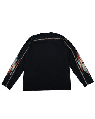 KAPITAL- ORTEGA JERSEY FOOTBALL LONG SLEEVE T BLACK-K2303LC070