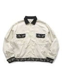 KAPITAL-RAYON TWILL 2 TONES DRIZZLER JACKET-K2603LJ041