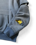 KAPITAL-REVERSIBLE FLEECE ELBOW RIP HOODIE-K2512LC213