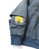 KAPITAL-REVERSIBLE FLEECE ELBOW RIP HOODIE-K2512LC213