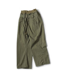 KAPITAL-RIP STOP AVIATOR SUIT CUT PANTS-KHAKI-EK-945LPB