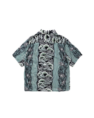KAPITAL-SILK RAYON SOUFFLE & ARROWHEAD WRANGLE COLLAR ALOHA SHIRT K2304SS133