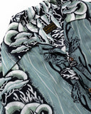 KAPITAL-SILK RAYON SOUFFLE & ARROWHEAD WRANGLE COLLAR ALOHA SHIRT K2304SS133