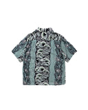 KAPITAL-SILK RAYON SOUFFLE & ARROWHEAD WRANGLE COLLAR ALOHA SHIRT K2304SS133