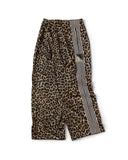 KAPITAL-SMOTH JERSEY LEOPARD STANDMAN & WOMAN BAGGY TRACK PANTS-EK-1844LP