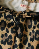 KAPITAL-SMOTH JERSEY LEOPARD STANDMAN & WOMAN BAGGY TRACK PANTS-EK-1844LP
