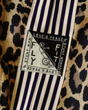 KAPITAL-SMOTH JERSEY LEOPARD STANDMAN & WOMAN BAGGY TRACK PANTS-EK-1844LP