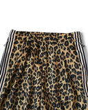KAPITAL-SMOTH JERSEY LEOPARD STANDMAN & WOMAN BAGGY TRACK PANTS-EK-1844LP