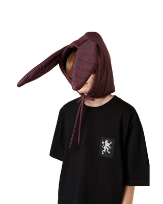 LYM-BUNNY HOOD-BURGUNDY