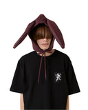 LYM-BUNNY HOOD-BURGUNDY