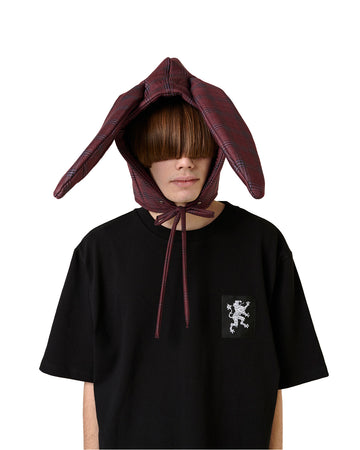 LYM-BUNNY HOOD-BURGUNDY