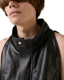LYM-DARK LEATHER VEST