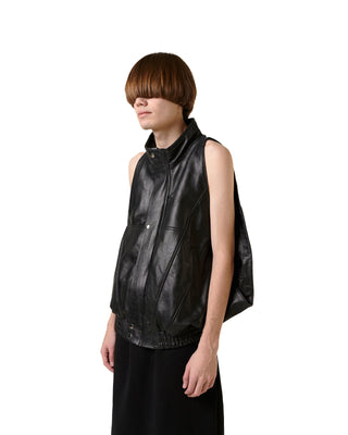 LYM-DARK LEATHER VEST