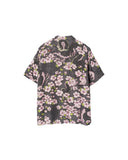 MAHARISHI-SAKURA CAMP COLLAR SHIRT-NAVY-7359