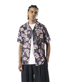 MAHARISHI-SAKURA CAMP COLLAR SHIRT-NAVY-7359