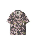 MAHARISHI-SAKURA CAMP COLLAR SHIRT-NAVY-7359