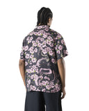 MAHARISHI-SAKURA CAMP COLLAR SHIRT-NAVY-7359