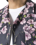 MAHARISHI-SAKURA CAMP COLLAR SHIRT-NAVY-7359