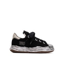 MAISON MIHARA YASUHIRO-BLAKEY PUFFER OG SOLE GARMENT DYE CANVAS LOW TOP-BLACK-A14FW739
