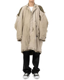 MAISON MIHARA YASUHIRO-DISTRESSED BALMACAAN COAT-A15CT051